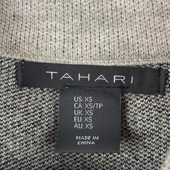 Tahari windowpane 1/2 sleeve sweater - Picture 5 of 5